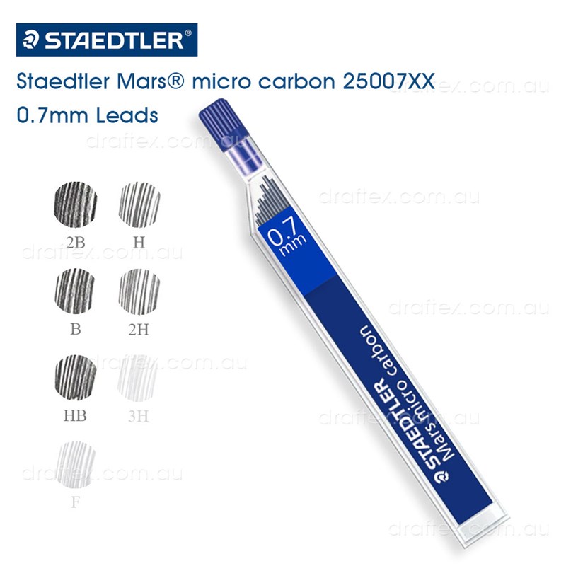 25007Xx Staedtler Mars Micro Carbon 07Mm Leads For Mechanical Pencils