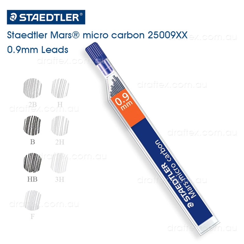 25009Xx Staedtler Mars Micro Carbon 09Mm Leads For Mechanical Pencils