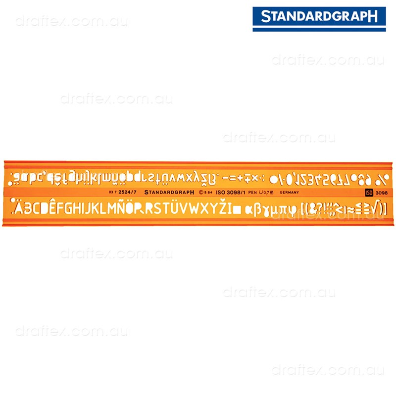 252470 Standardgraph Lettering Stencil 70Mm