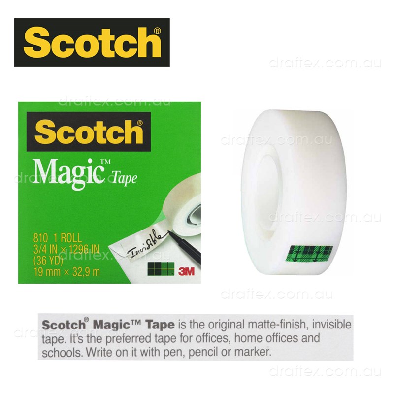 81019Bx Scotch Magic Tape 19Mm X 33M Box