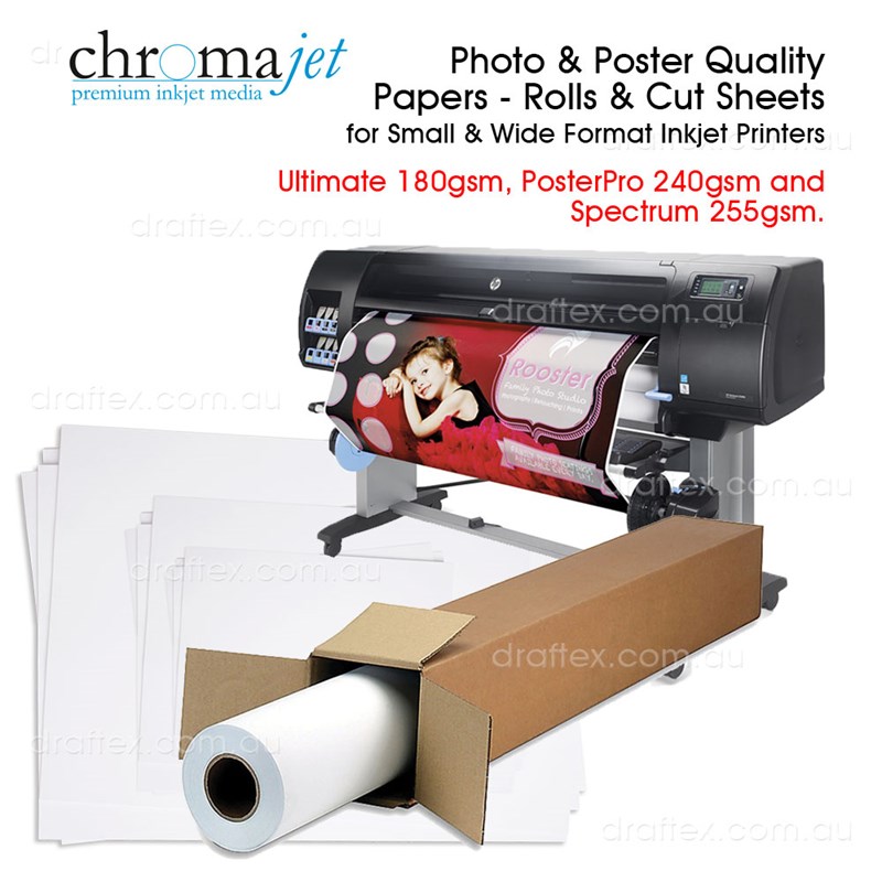 Collection Chromajet Photo  Poster Quality Inkjet Papers Cut Sheets And Rolls
