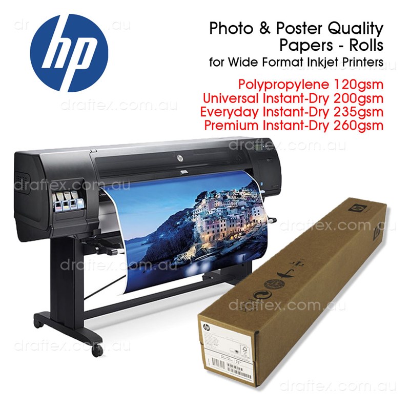 Collection Hp Photo  Poster Quality Inkjet Papers In Rolls