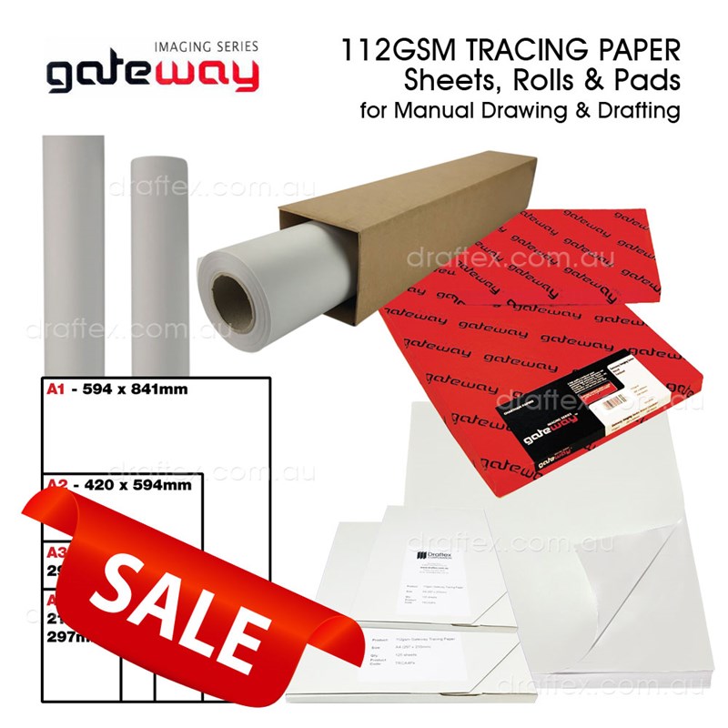 Collection Tracing Paper Sheets Rolls  Pads Sale