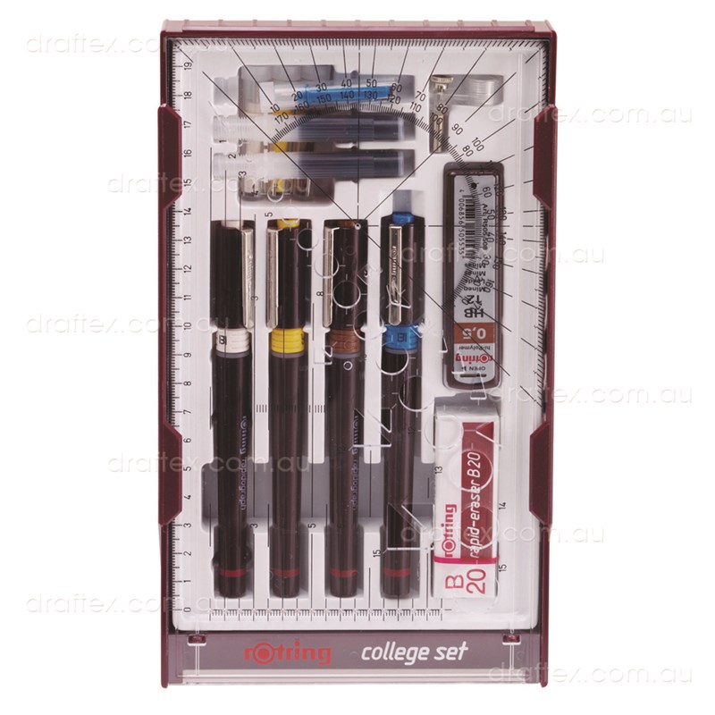 College4257 Rotring Rapidograph 4 Pen Set 025 035 