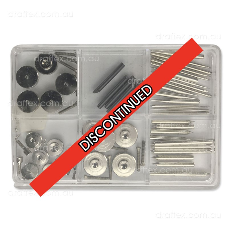 Cs28 Draftex Compass Spares Kit Containing Leads Needles Screws  Locking Wheels