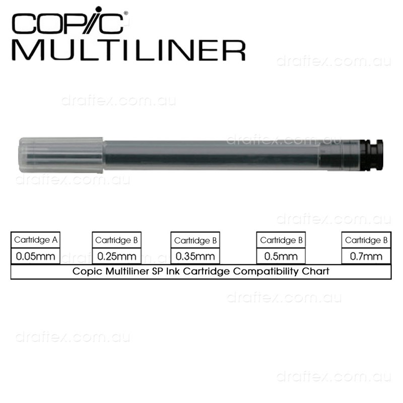 Csinkx Copic Refillable Multiliner Sp Ink Cartridges A And B Compatibility Chart