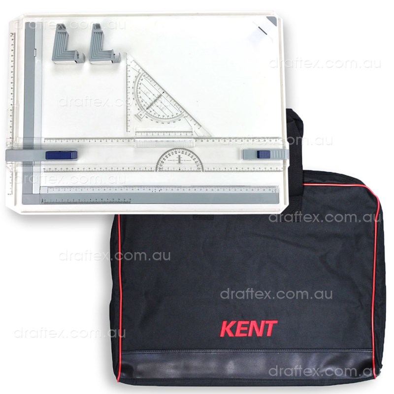 Dba3kitd Draftex A3 Drawing Board Kit Includes Board Set Square Tilters  Kent Carry Bag View 1
