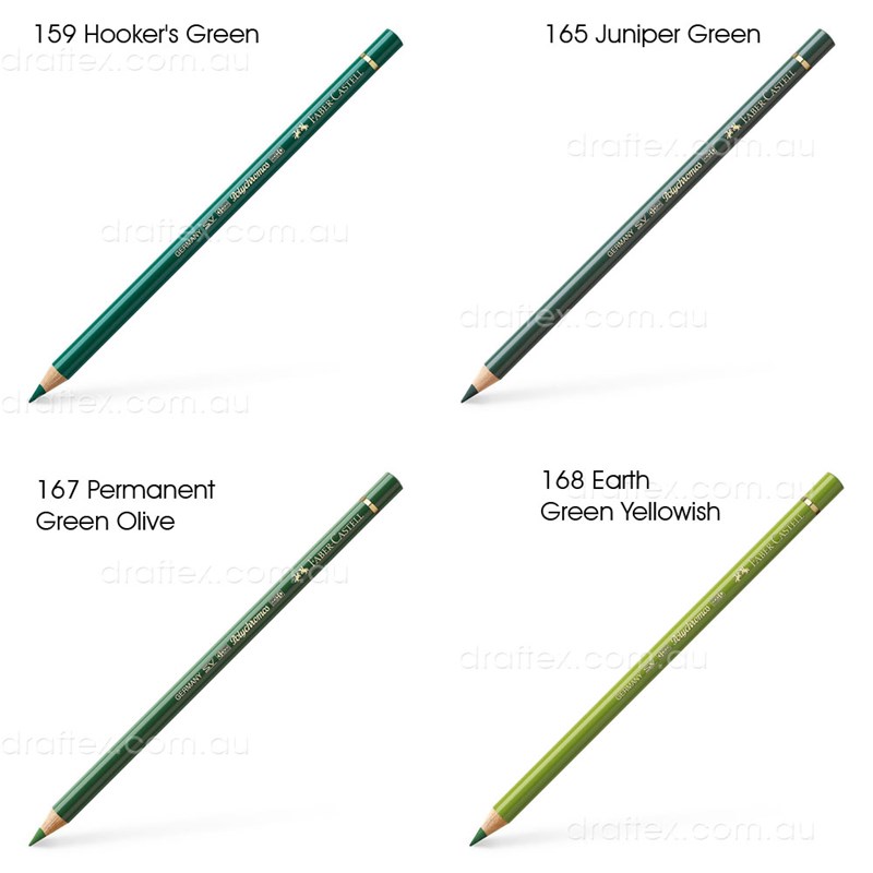 Faber Castell Polychromos Colored Pencils 159 165 167 168