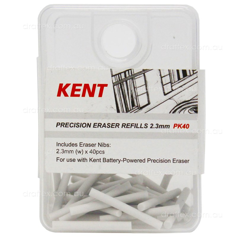 Kentberef2 Kent Precision Battery Eraser Refills 23Mm Pk40