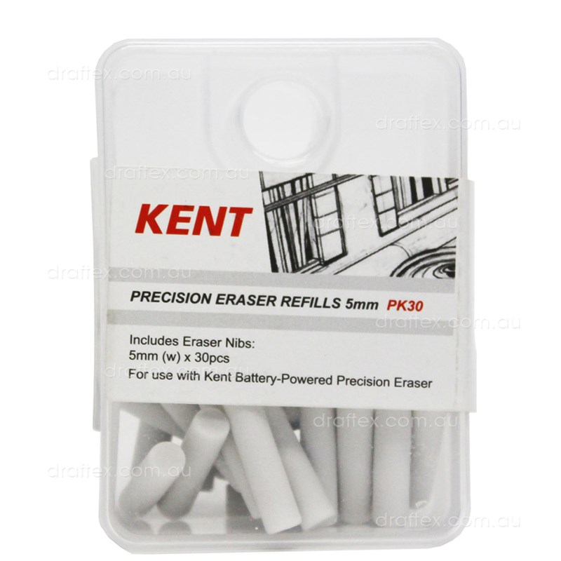 Kentberef5 Kent Precision Battery Eraser Refills 5Mm Pk30