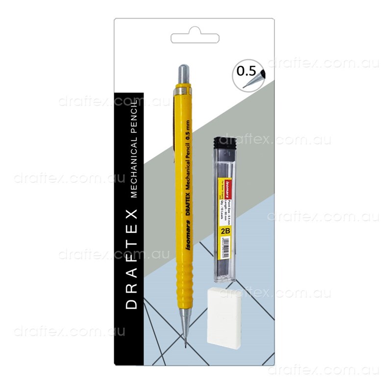 Mpdx05 Draftex Mechanical Pencil 05Mm Packet Yellow
