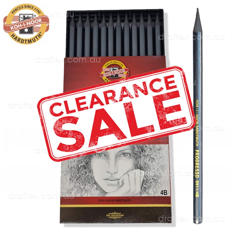 Prog4b Koh I Noor Progresso Woodless Pencil 4B Clearance Sale