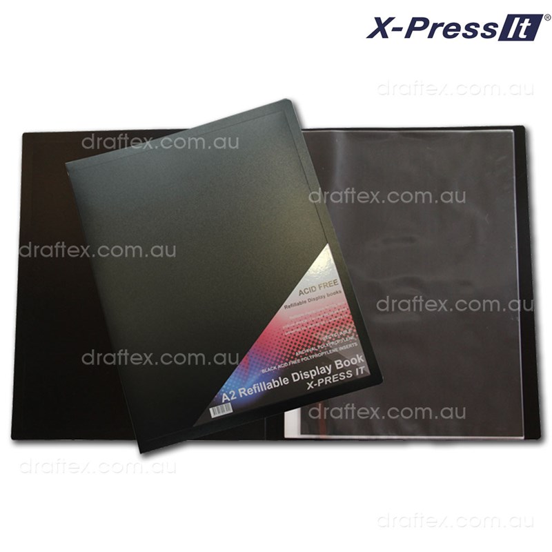 Refilldispa2 Xpress It Refilable Display Book A2 With 10 Sleeves View 1