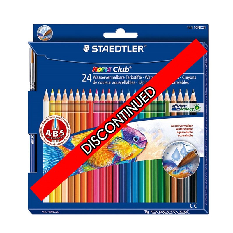 Staedtler 144 10Nc24 Noris Club Aquarell Water Colour Pencils Set 24