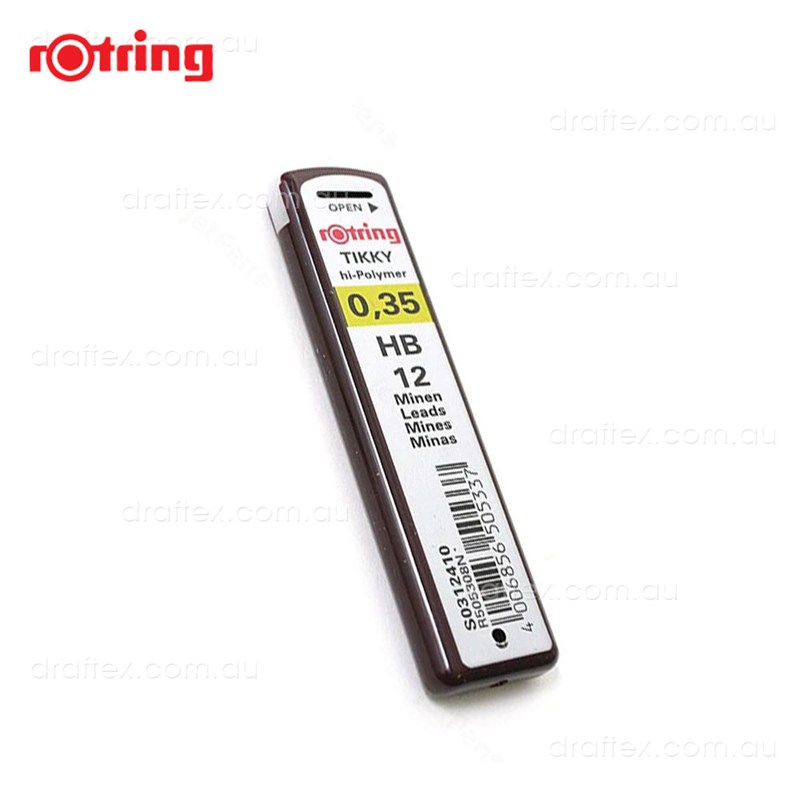 Tikkyleadshb35 Rotring Tikky 035Mm Leads To Suit Mechanical Pencil Tube Of 12