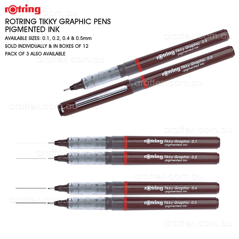 Tikkyxxx Rotring Tikky Graphic Pens Pigmented Ink