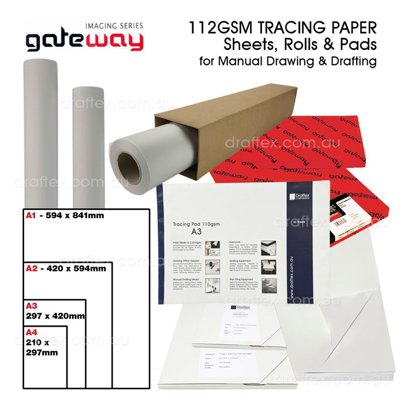 Tracing Paper Sheets Rolls  Pads