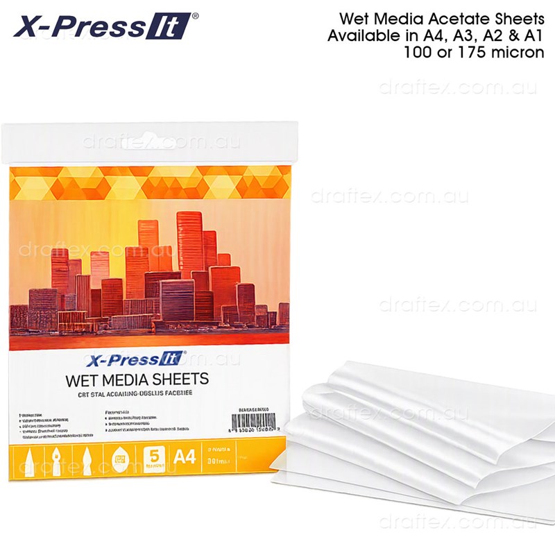 Xpacexxxmicaxea Xpress It Clear Acetate Sheets 100 Or 175 Micron Available In Sizes A1 A2 A3 A4